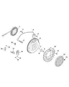 Kohler Engine Ignition And Electrical Diagram and Parts List for 46F 4X4-1I018G-1I019G-37ACH010 Cub Cadet Lawn Tractor Accessories
